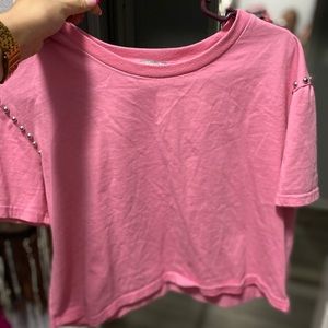 Studden Pink Crop Shirt